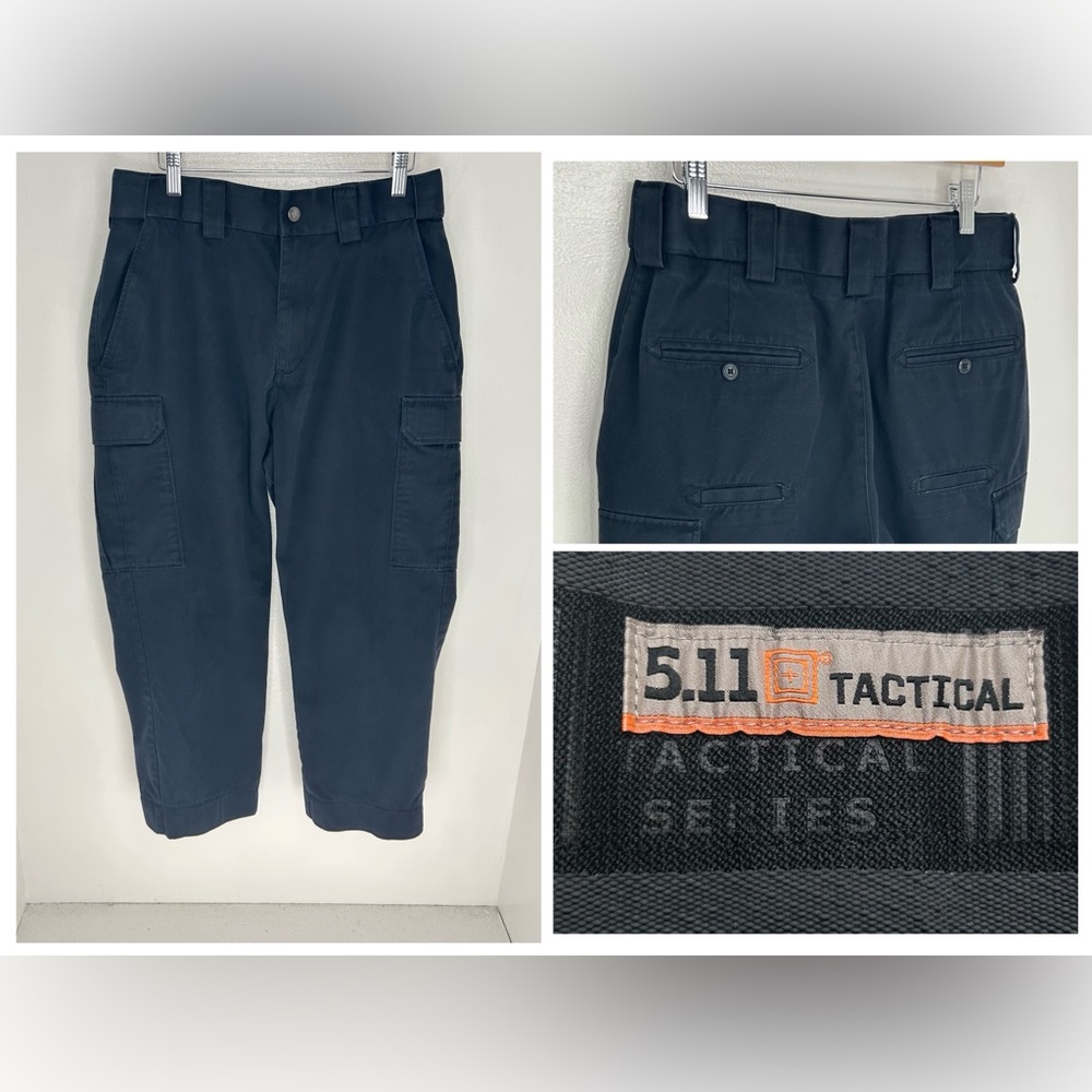5.11 Tactical Cargo Pants 31x27 (Tag 34) Black Utility Outdoor Work Uniform